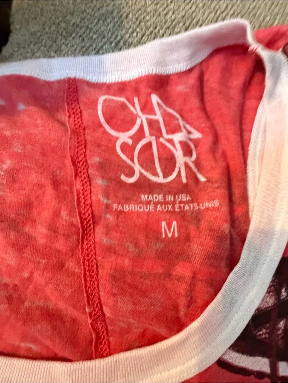 Chaser Red and Black Graphic Tank Top - Picture 4 of 5